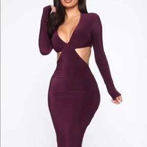 Plum Fashion Nova dress